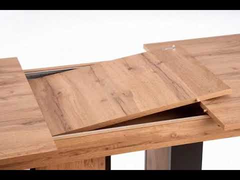 Extendable dining table DROM oak wotan black
