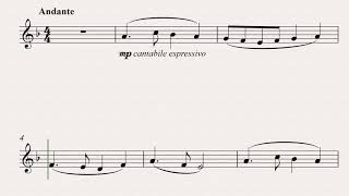 Traditional, transc. James Galway: Spanish Love Song for Oboe and Piano (piano accompaniment)