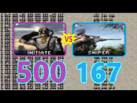 Initiates vs Snipers - Same Cost - Red Alert 2