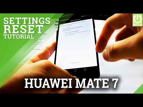 How to Restore Facotry Settings HUAWEI Ascend Mate 7 - Hard Reset