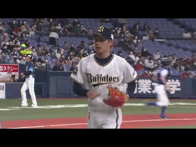 【6回表】バファローズ・山岡泰輔 球団新記録となる京セラドーム9連勝を挙げる!! 2022年4月16日 オリックス・バファローズ 対 埼玉西武ライオンズ