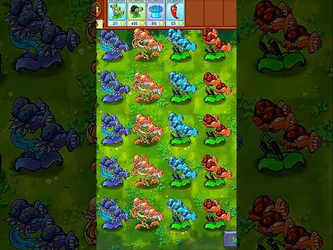 Threepeater For The Zombies! #pvz #plantsvszombies