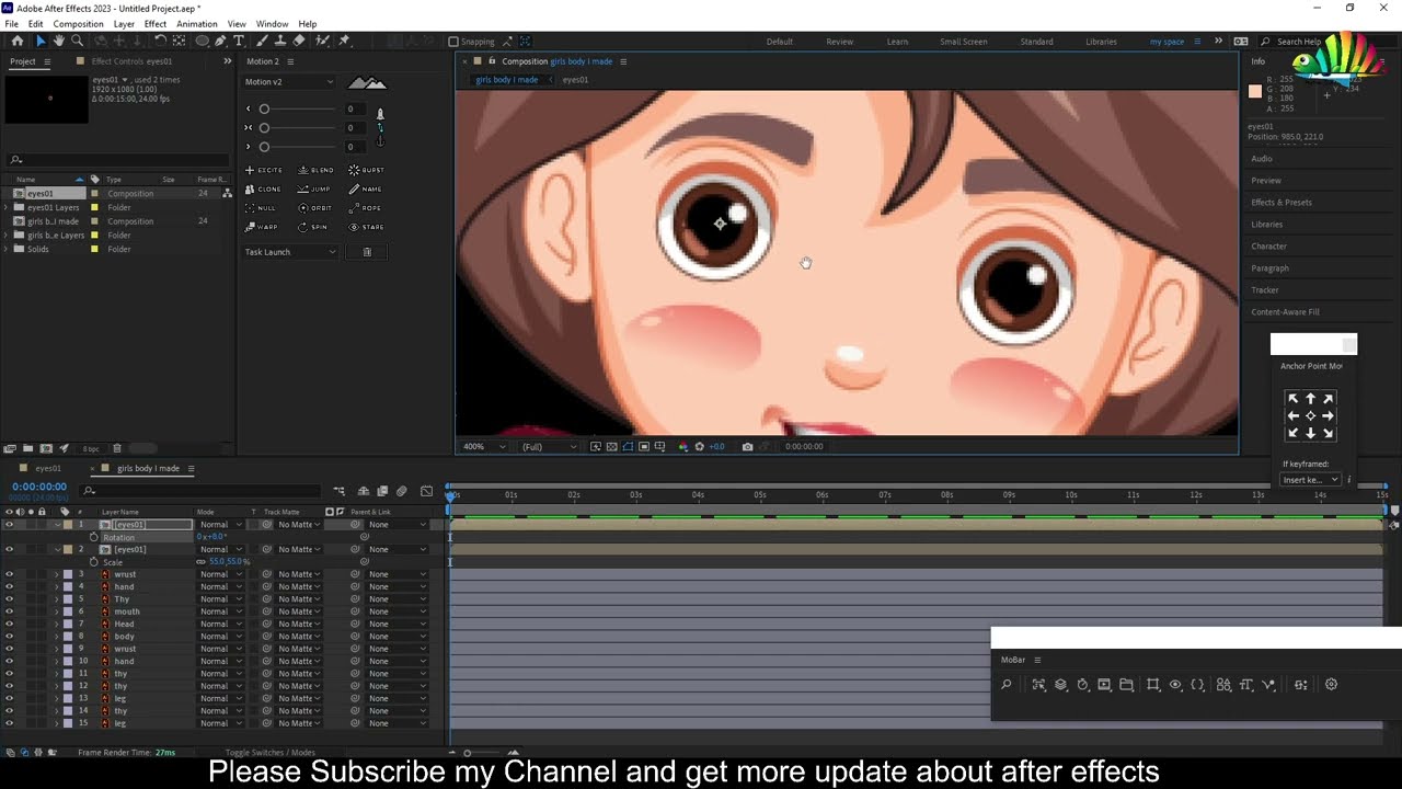 Eye Blink Animation After Effects ! after effects tutorial! after effects animation @MotionSpike