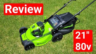 Greenworks 80v 21” Lawnmower Review