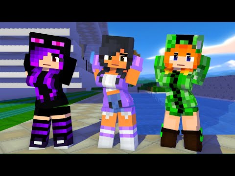 SUPER IDOL YAY ARIGATO FIRST MEET APHMAU'S FRINED ENDERGIRL CREEPER - MINECRAFT ANIMATION #shorts