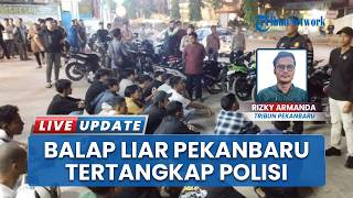 43 Motor Knalpot Brong Diangkut Polisi saat Razia Balap Liar di Pekanbaru, Pemuda Diamankan