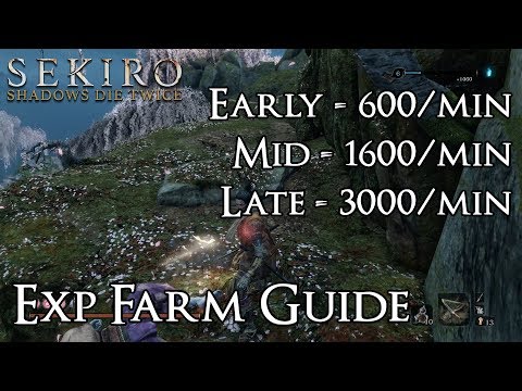 Sekiro: Shadows Die Twice - Updated Skill XP Farming Guide - Early, Mid, & Late Game