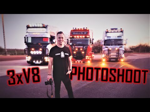'The V8 Gang': 3x Scania V8 Photoshoot // *Bandur és Fia Kft.*