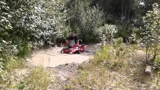 Paul taking her for a swim in Prince George.