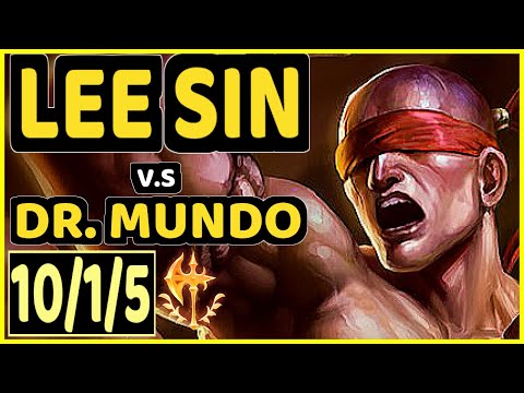 BROXAH (LEE SIN) vs DR. MUNDO - 10/1/5 KDA JUNGLE GAMEPLAY - EUW Ranked MASTER