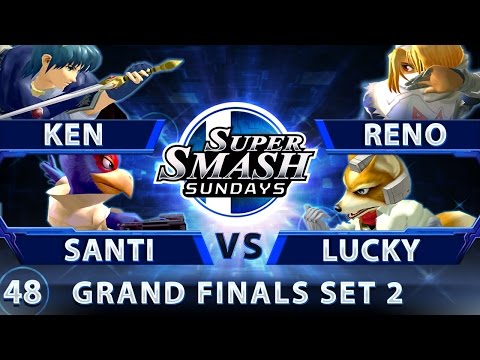 SSS 48 - Ken & Santiago vs. Reno & Lucky - SSBM Grand Finals Set 2 - Smash Melee