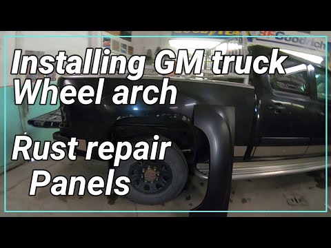 welding in rust repair wheel arch panels