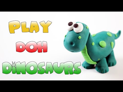 Learn How to Make Play Doh Dinosaur for Kids + More Clay Videos