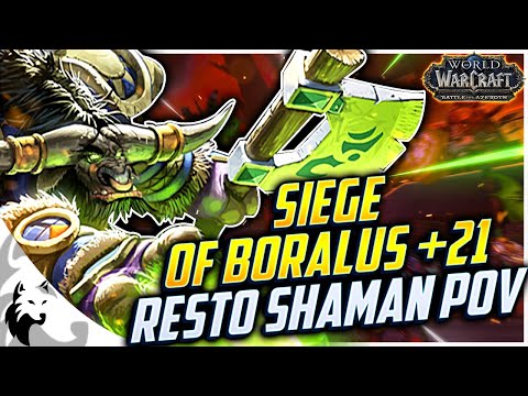 Resto Shaman - Siege of Boralus +21 (BfA Season 3)