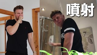 Ben Phillips 弟のあれを噴射するように悪戯してみたwwww【日本語字幕付き】