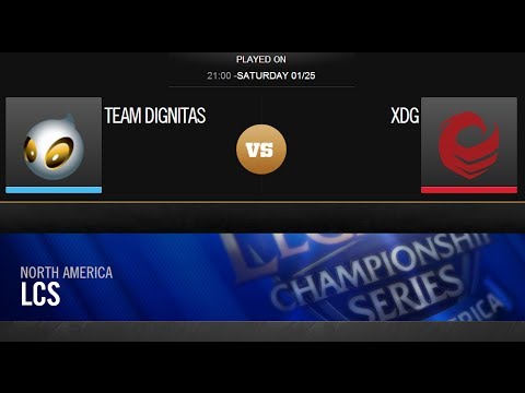 Dignitas vs XDG Gaming - LCS Na Spring 2014 - W2D1  Match 1