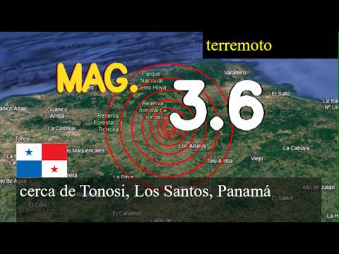 😱🚨  Terremoto cerca de Tonosi, Los Santos, Panamá actualizaciones en vivo hoy: Terremoto de magnitud