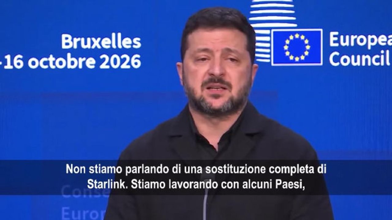 Zelensky: Nessuna sostituzione di Starlink, collaboriamo con Francia per capacità aggiuntive