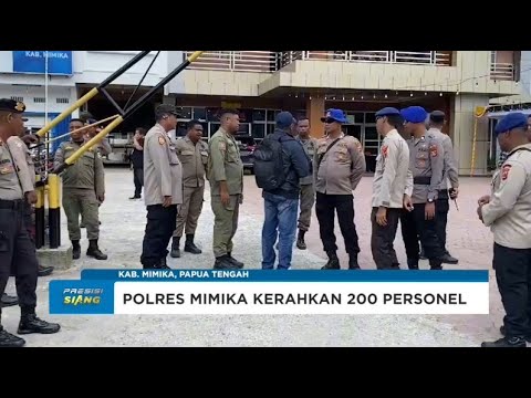 PENGAMANAN PLENO TERBUKA REKAPITULASI TINGKAT KABUPATEN MIMIKA