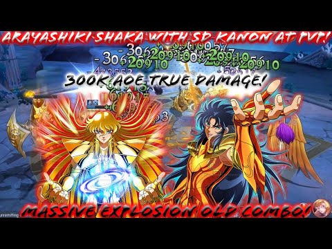 Saint Seiya: Awakening (KOTZ) - Arayashiki Shaka with SD Kanon Old Combo at PvP! Massive Explosion!