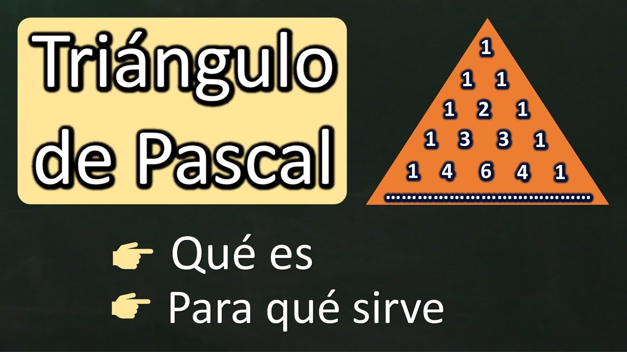 Triángulo de Pascal. Qué es y para qué sirve