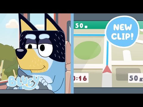 Dad Ignores Sat Nav! 🤣 😮 | Funny Bluey Moment - Show and Tell | Bluey