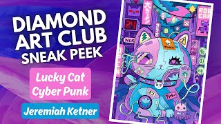 DAC Sneak Peek! "Lucky Cat Cyber Punk" by Jeremiah Ketner - Those Colors!