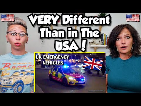 American Couple Reacts: INCREDIBLE UK Emergency Vehicles Responding! FIRST TIME EVER SEEING THEM!