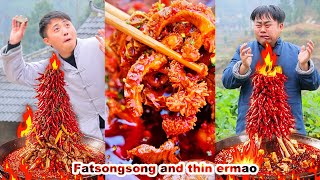 Download lagu mukbang | Songsong made a full chili banquet for Ermao🔥and Ermao was very satisfied mp3
