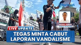 Geram! Massa Berdemo Minta Pimpinan DPRD Tasikmalaya Cabut Laporan Aksi Vandalisme