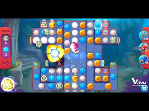 Fishdom. 8246 hard level no boosters and diamonds - 12 moves