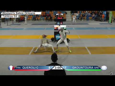 FE F S Individual Orleans FRA World Cup 2017 T64 31 yellow QUEROLI FRA vs GKOUNTOURA GRE