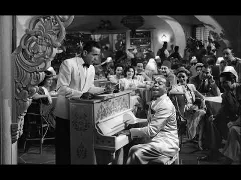 AS TIME GOES BY - DOOLEY WILSON with INGRID BERGMAN from the film CASABLANCA