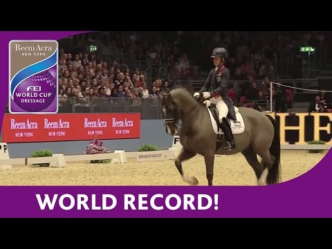 Charlotte Dujardin's World Record Breaking Freestyle test at London Olympia