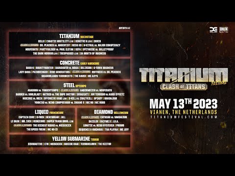 TITANIUM Festival 2023 - Clash of Titans | Line-up Release