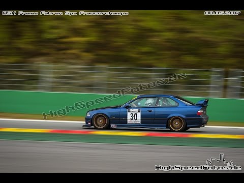 BMW E36 M3 3.0 vs. FAST E34 M5 3.5 / Spa Francorchamps Onboard / DSK Trackday / 08.05.2017