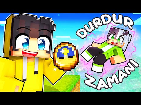 I trolled with a TIME STOP CLOCK in a Building Challenge! ⏰ - Minecraft