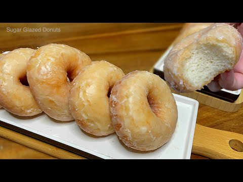 SUGAR GLAZED DONUTS | No Egg Soft Donut & Easy Glaze Recipe