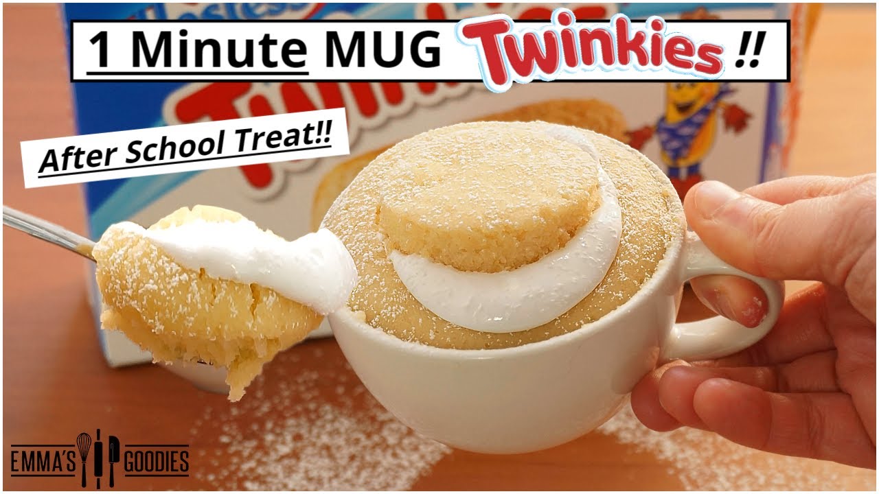 1 Minute Microwave MUG TWINKIE! The ICONIC Snack Cake made in 1 Minute! Twinkie Mug Cake Recipe