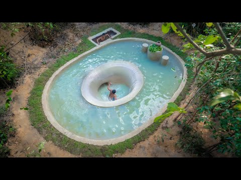 Building the Most Amazing Deep Hole Swimming Pool Park for Entertainment