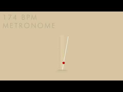 174 BPM Metronome - 1 Hour Metronome 174 BPM
