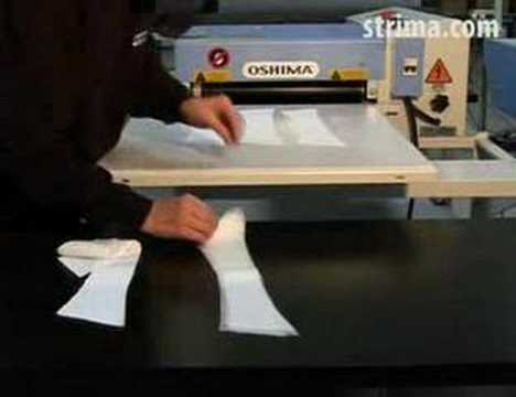 Oshima fusing machine working with one side open