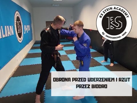 Obrona przed uderzeniem i rzut przez biodro - KS Stein Academy - Brasilian jiu-jitsu Rydułtowy
