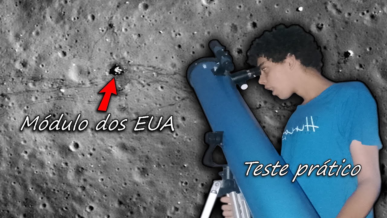 É possível ver a bandeira dos EUA na Lua com um telescópio?