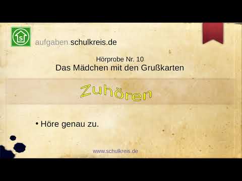 Vorlesetext / Hörprobe Nr. 10: Das Mädchen mit den Grußkarten