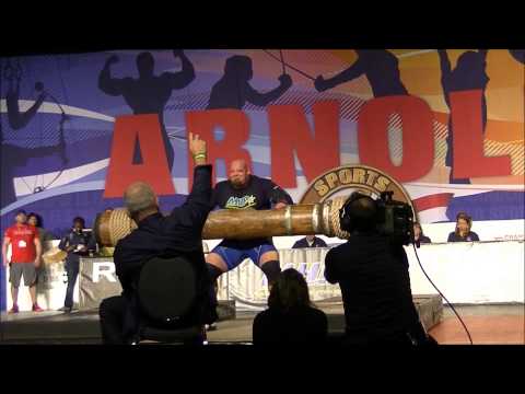 arnold classic 2015 strongman log press