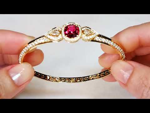 Namya Vivid Jedi Spinel Bangle at 2.38ct by Kat Florence KF07343