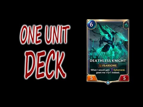 One Unit Is All You Need To Win | LoR