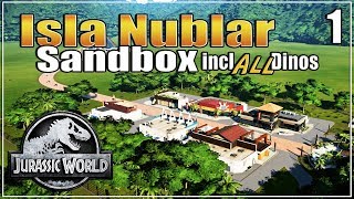 🦕 Jurassic World Evolution Sandbox Mode | The Ultimate Dino Park | Ep. 1 | Isla Nublar |