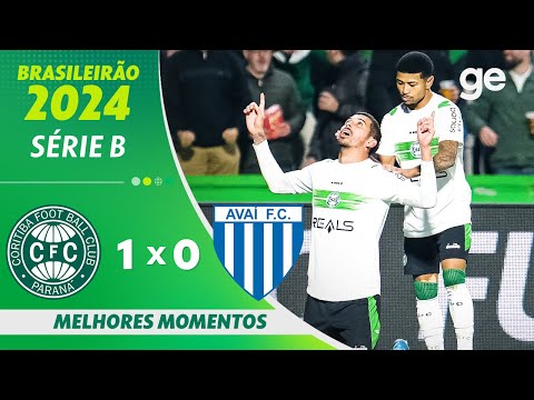 Gols e lances de Coritiba x Avaí